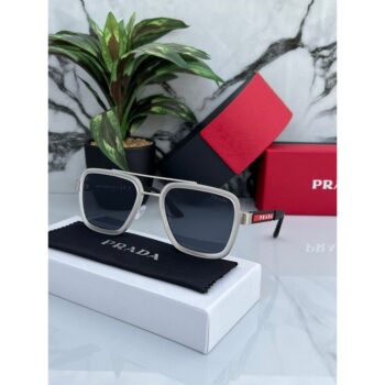 Men's Prada Sunglasses 88079 White Black