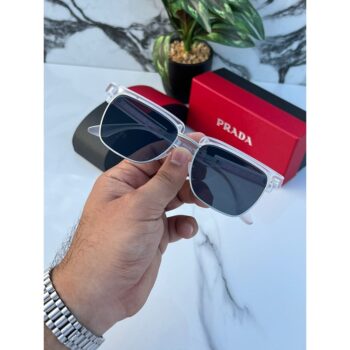 Men's Prada Sunglasses club white black (1)