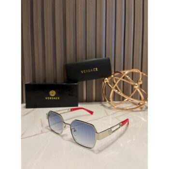 Men's Versace Sunglasses Small Silver Sky_95