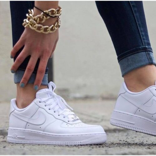 White Nike Air Force Shoes for Men