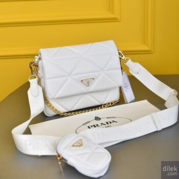 blue and white mini prada purse with gold chain | Borsette alla moda, Borse  alla moda, Borse e borsette