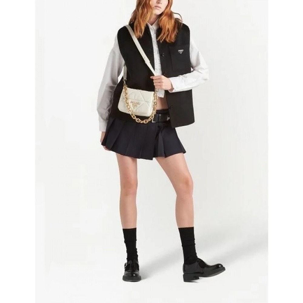 Prada Leather Patchwork Bag For Girl 5