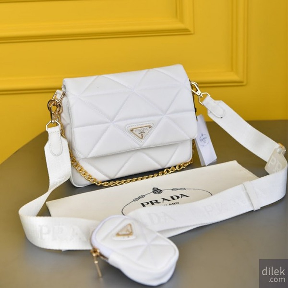 Buy Prada Bag Symbole Medium Sized Tote Bag With Dust Bag White 2186 (J1939)