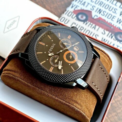 Premium Leather Belt Fossil Watch For Men 1
