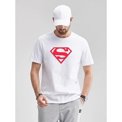 Trending Unisex Superman T-Shirt - White