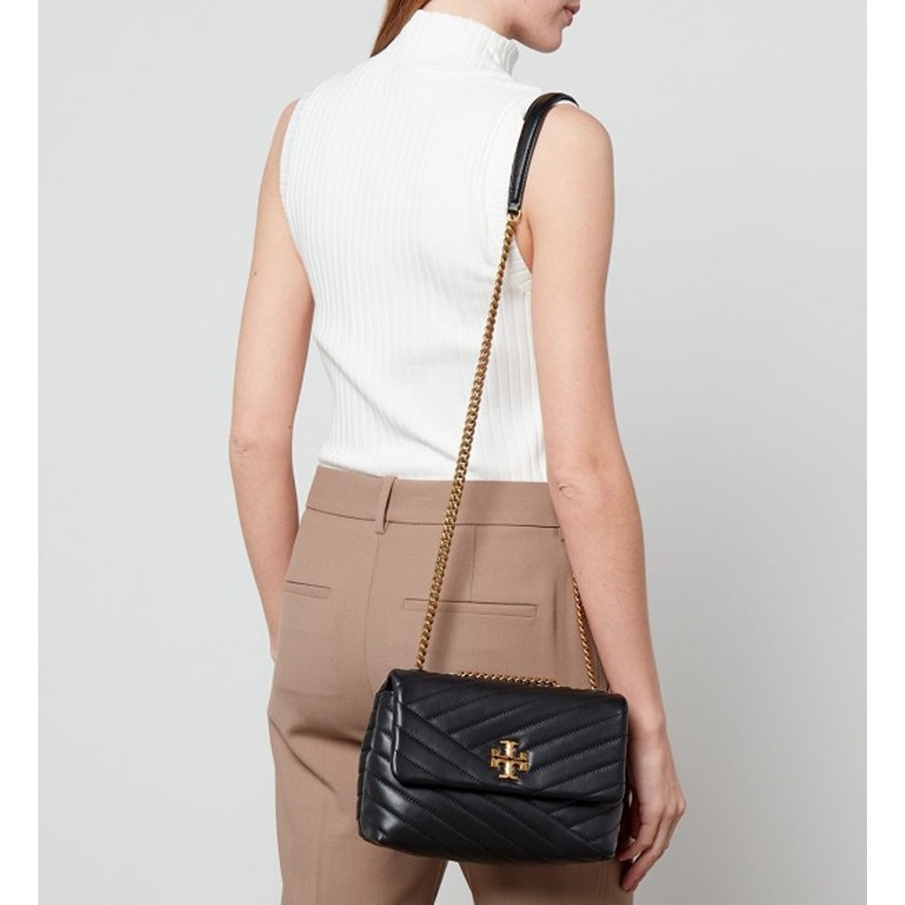 Buy Tory Burch Mini Kira Chevron Bag with Adjustable Strap, Black Color  Women