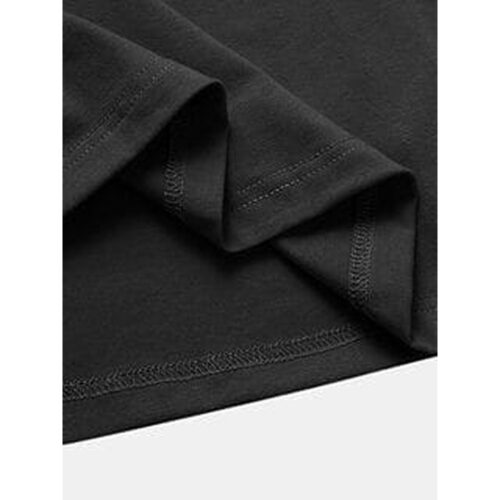 Unisex Cotton Printed Adidas T Shirt Black 3