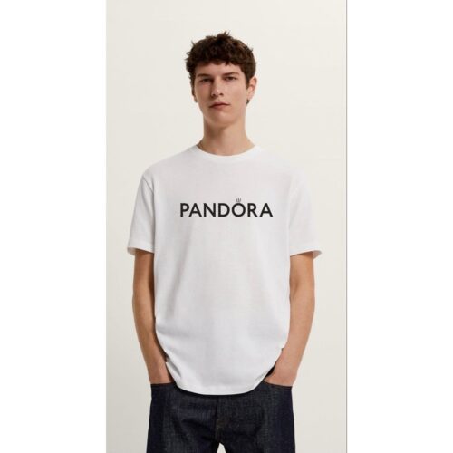 Unisex Cotton Printed Pandora T-Shirt - White (1)