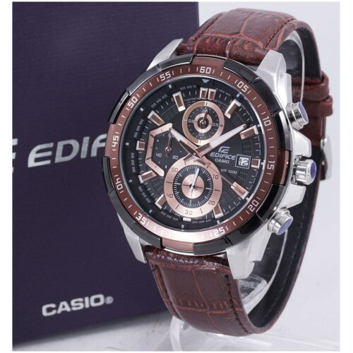 Luxurious Edifice Chronograph Leather Watch For Men