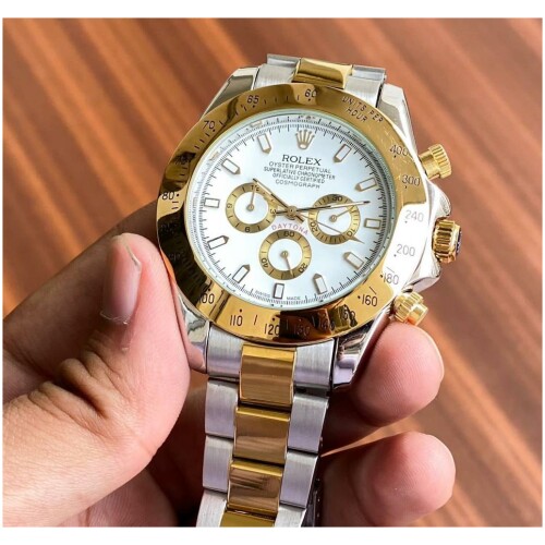 Rolex Watch : Rolex Tuton Daytona Gold Watch For Men