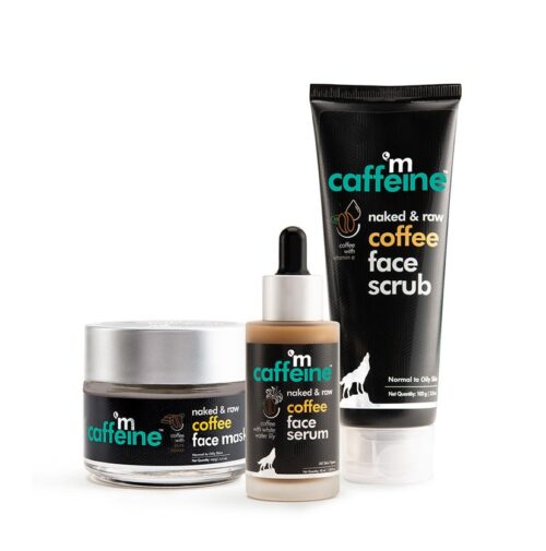 mCaffeine Face De-Tan & Hydrate Routine Combo-set contains - Coffee Face Wash 100g Coffee Face Serum 40 ml Coffee Face Mask 100 g