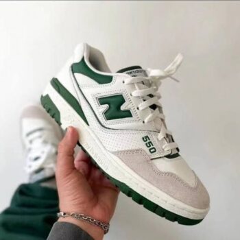 Men's New Balance Shoes White Green 1