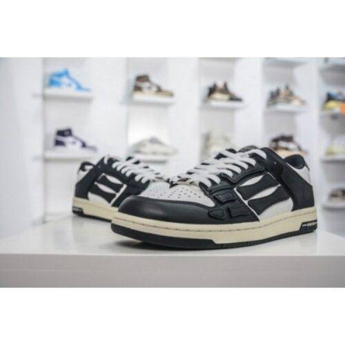 Amiri Skel Sneakers Top Low Black White