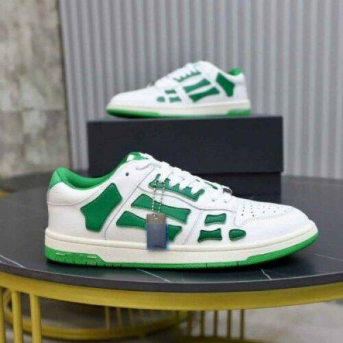 Amiri Skel Sneakers Top Low White Green