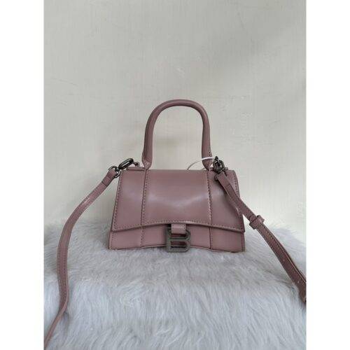 Balenciaga Bag Hourglass Mini Pink With Dust Cover 1