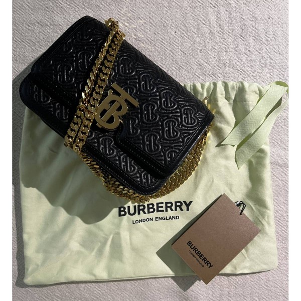 Burberry Leather Logo TB Shoulder Bag (SHF-15424) – LuxeDH