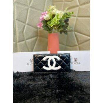 Chanel Wallet With OG Box and Dust Bag (Black White) (s5)