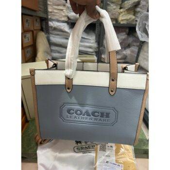 Coach Bag Field Tote With Og Box and Dust Bag With Pouch Premium Quality Blue 3