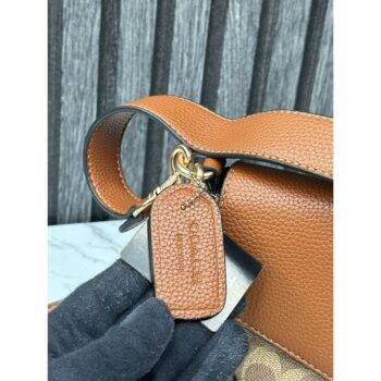 Coach Brown Distressed Leather Satchel Shoulder Bag w/ Matching Kisslock  Wallet | eBay