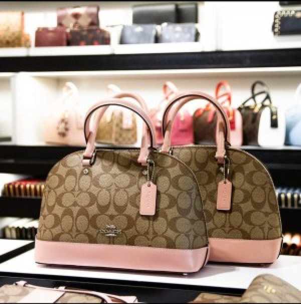 womens leather pink coach purse | eBay