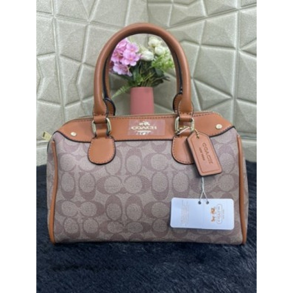 Coach Ladies Flower Pink Leather Luna Shoulder Bag CC439 LHVDT 195031916625  - Handbags - Jomashop