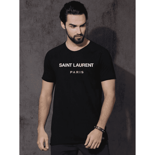 Cotton Printed Saint Laurent T Shirt 2
