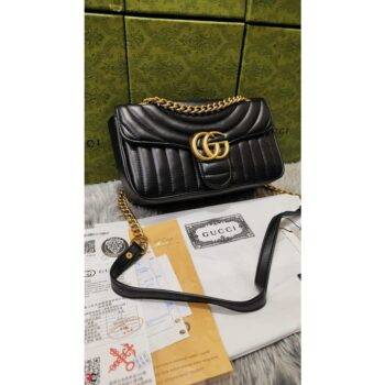Dionysus super mini leather crossbody bag Gucci Black in Leather - 25287496