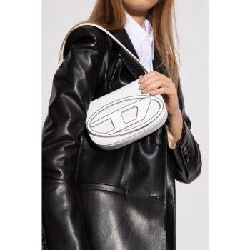 Buy DIESEL 1DR - Iconic Shoulder Bag In Croc-Print Leather | Black Color  Women | AJIO LUXE