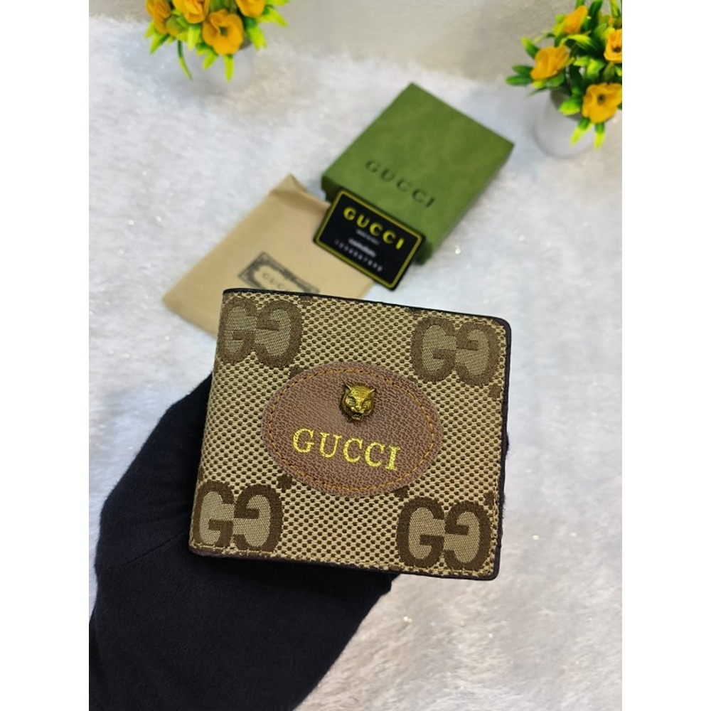 Rare Gucci Monogram Pearl Studded Brown & Red Leather Wallet / Purse – V &  G Luxe Boutique