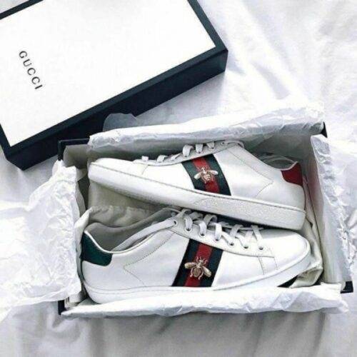 Gucci Sneaker Bee White Premium With Full Accessories Men Shoes 2