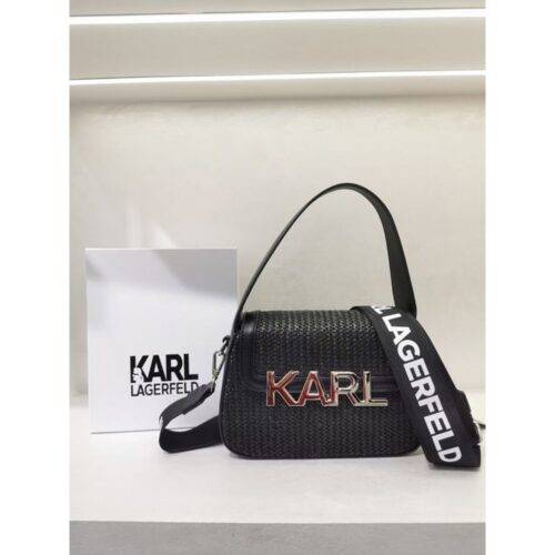 Karl Lagerfeld Bag Gabi Handbag With Og Box and Dust Bag Black 1