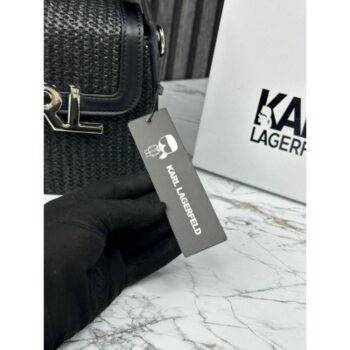 Karl Lagerfeld Bag Gabi Handbag With Og Box and Dust Bag Black 5