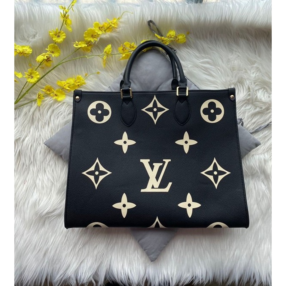 Louis Vuitton Bag LV On The Go Monogram Leather Tote Bag With Dust Bag Large  (White - 218) (J1070) - KDB Deals