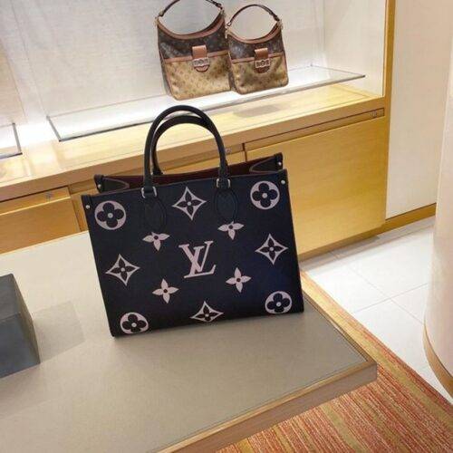 Louis Vuitton Bag LV On The Go Monogram Leather Tote Bag With Dust Bag  Large (White - 218) (J1070) - KDB Deals