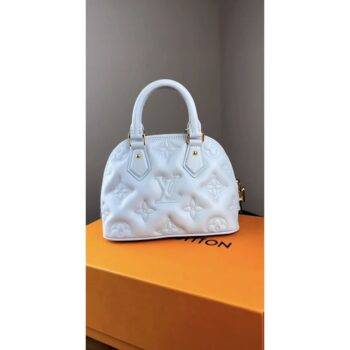 Louis Vuitton Handbag Alma Bb Bubblegram White With Box
