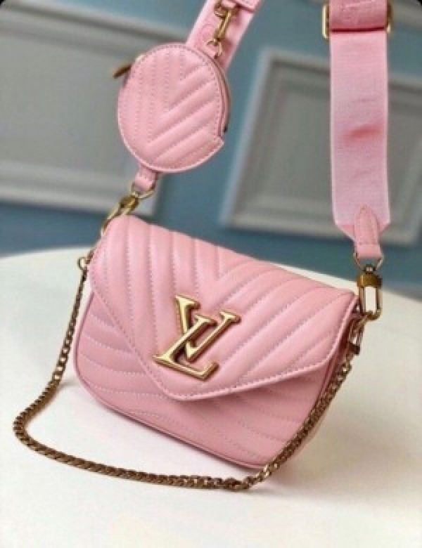 Louis Vuitton Handbag New Wave Pochette With Og Box and Bill With Chain  Sling Pouch (Pink) (LB877) - KDB Deals