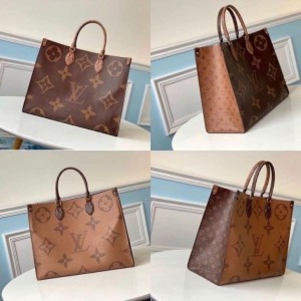 Canvas LV Neverfull Tote Bag in Brown with Pouch for Women and Girls at Rs  4550 in Delhi