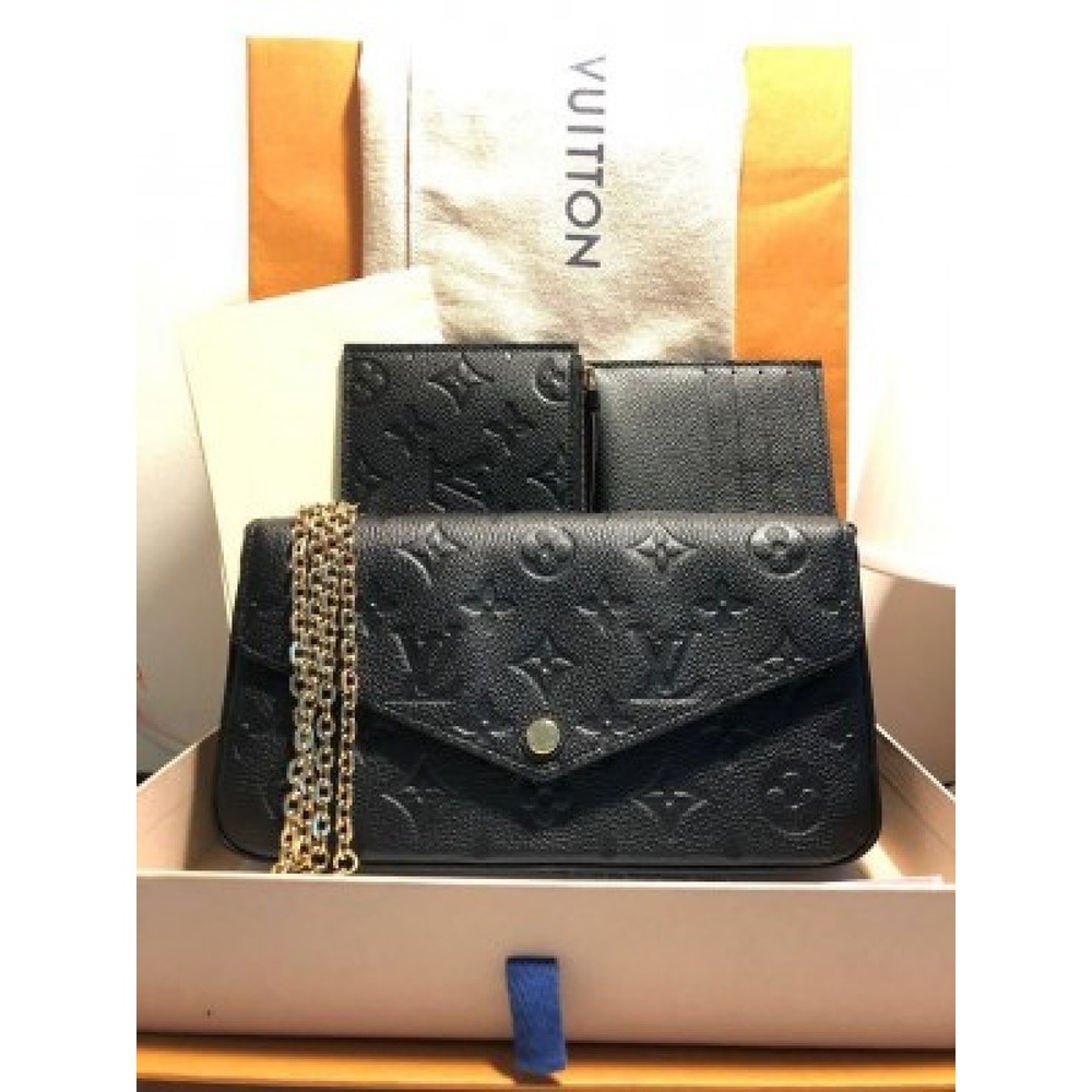 Louis Vuitton Handbag sling with og box and dust bag (black) (s9