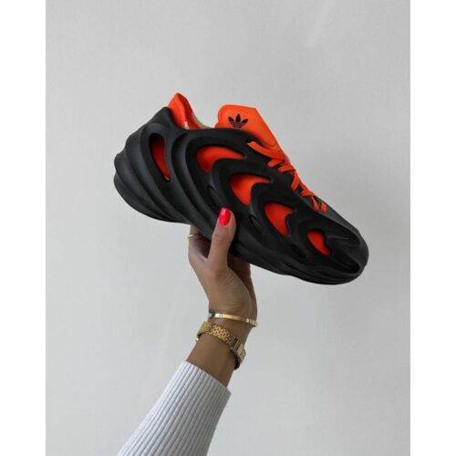 Mens Adidas Adifom Shoes Q Core Black Impact Orange 1