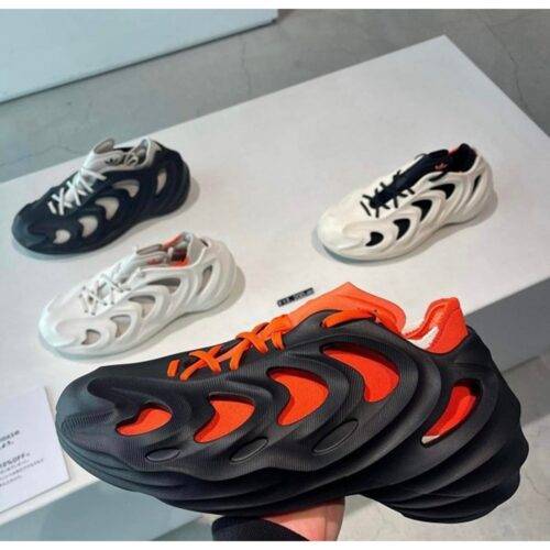 Mens Adidas Adifom Shoes Q Core Black Impact Orange 4