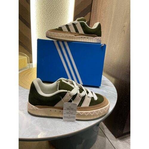 Men's Adidas Shoes Human Made x Adimatic Dust Green Cream White3