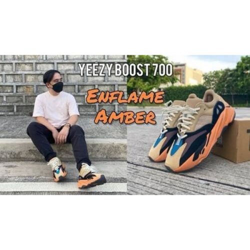 Mens Adidas Shoes Yeezy Boost 700 Enflame Amber 1