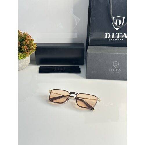 Mens Dita Sunglasses Small Gold Copper 1