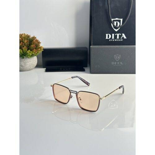 Men's Dita Sunglasses Small Gold Copper
