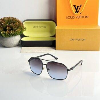 Mens Louis Vuitton Sunglasses 1224 Black Blue