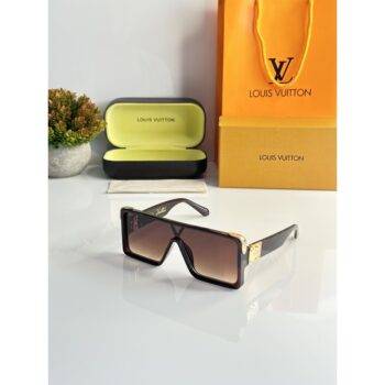 Men's Louis Vuitton Sunglasses 1258 Gold Brown