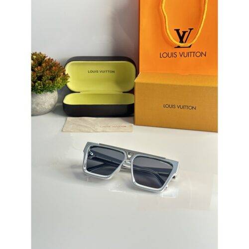 Mens Louis Vuitton Sunglasses 1502 Chrome Black 1