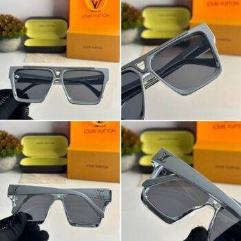 Mens Louis Vuitton Sunglasses 1502 Chrome Black 2
