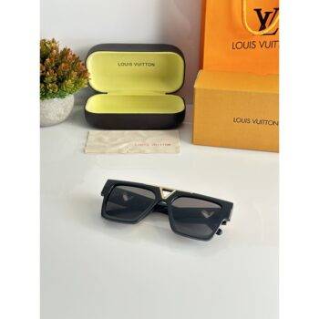Mens Louis Vuitton Sunglasses 2350 Gold Black 1