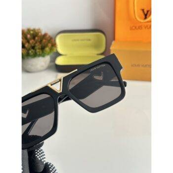 Mens Louis Vuitton Sunglasses 2350 Gold Black 3